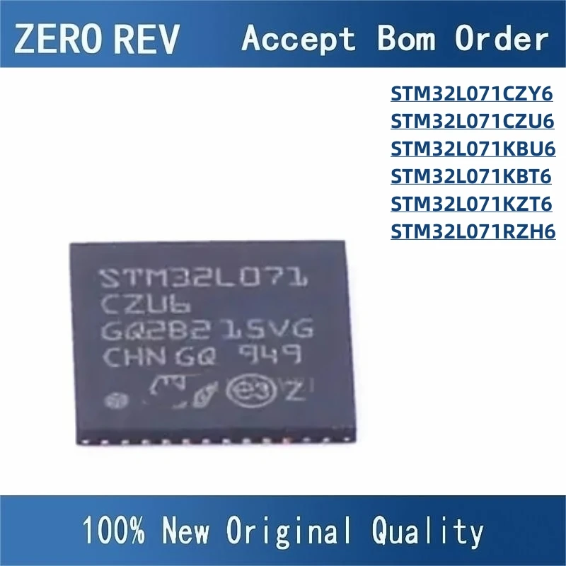 100% New STM32L071CZY6 STM32L071CZU6 STM32L071KBU6 STM32L071KBT6 STM32L071KZT6 STM32L071RZH6 Brand new original chips ic