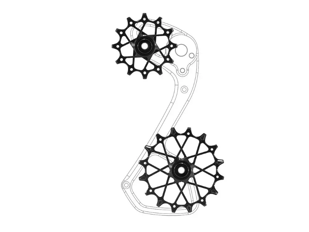 Mtb Rear Derailleur Cage Pulley Wheels for Shimano 11 12 speed Derailleur Oversized Bearing For Deore XT SLX XTR