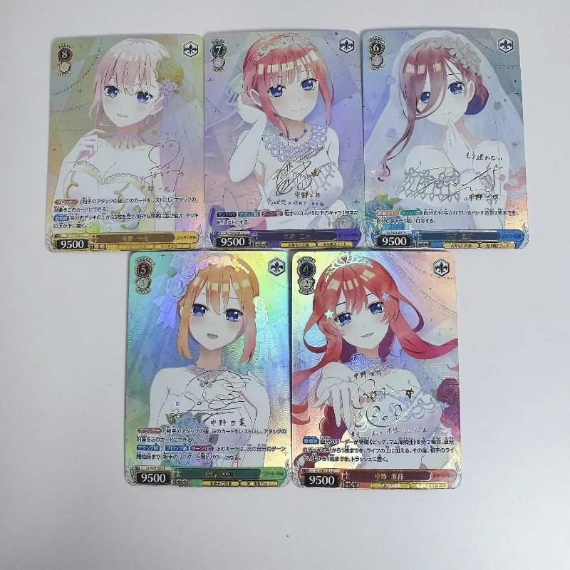 

The Quintessential Quintuplets Nakano Ichika ACG Diy Self Control Collect Signature Trading Flash Card Anime Cartoon Gift