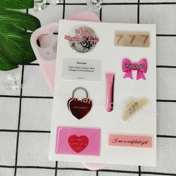 glass resin label decorative 3D phone case sticker personalized fashion popular dome epoxy crystal gel logo jelly cute DlY shape