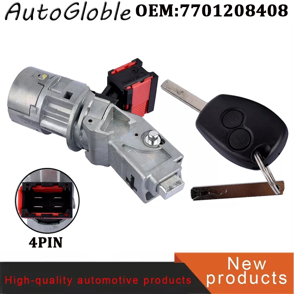 For Renault Clio Kangoo Master Opel Movano Vivaro Nissan NV300 NV400 Dacia Sandero Ignition Lock Switch Key 7701208408 N0502064