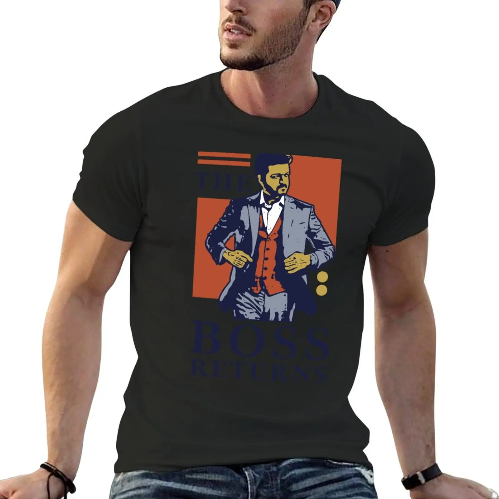 Varisu movie thalapathy vijay T-Shirt baggy shirts kawaii clothes clothing for men