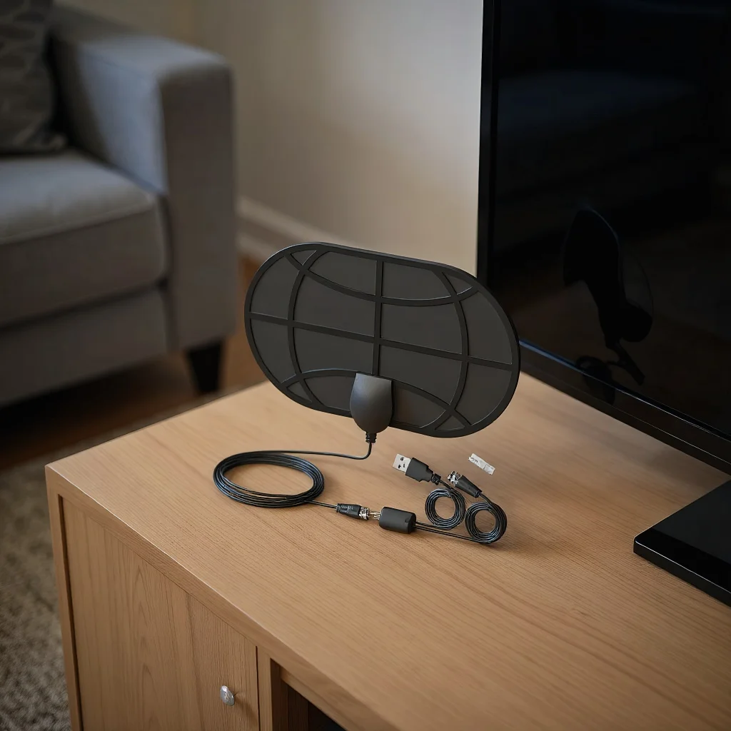 

Мощная цифровая ТВ-антенна с высоким коэффициентом усиления 25 дБ для приема 4K Ultra HD с усилителем сигнала на 980 миль