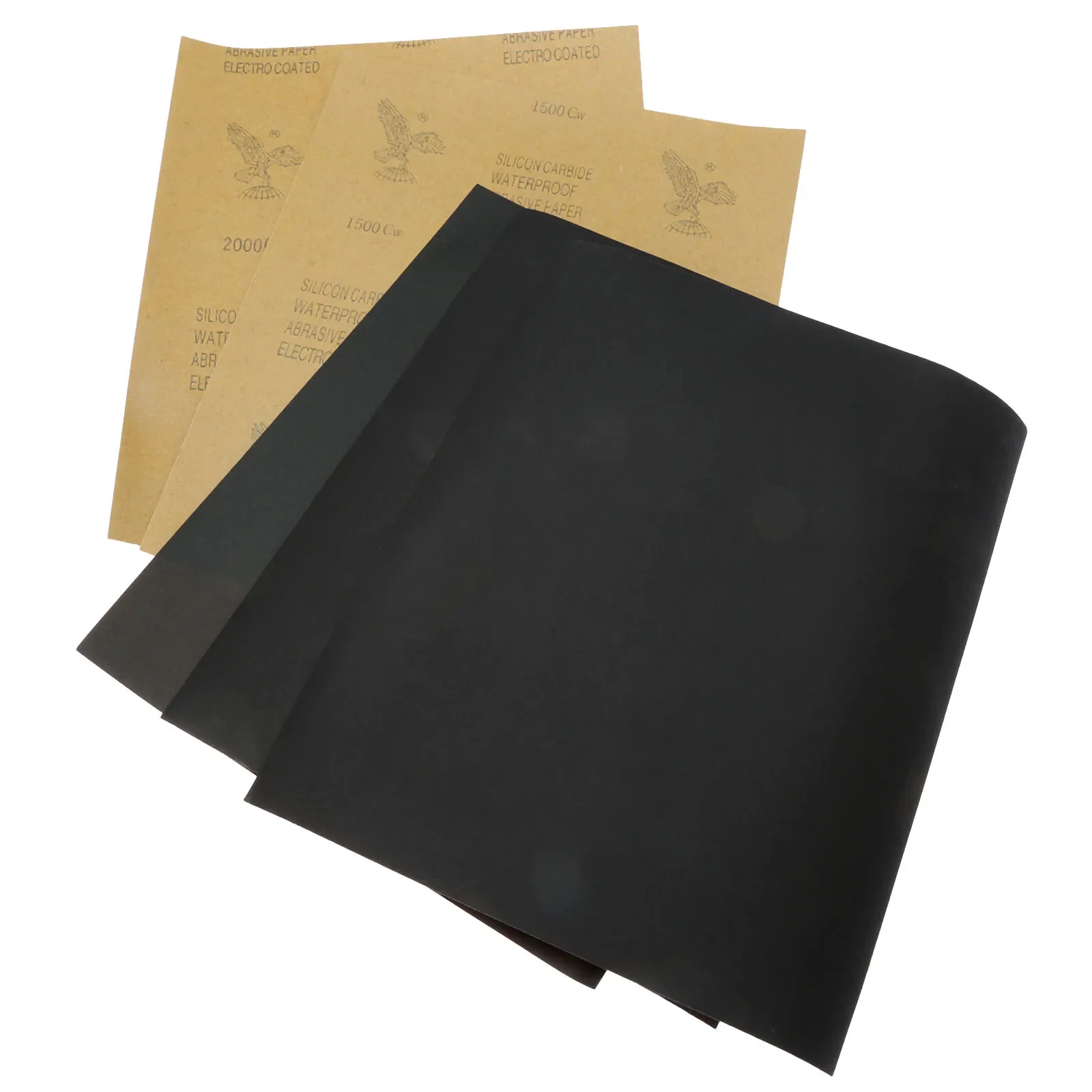 

5 Sheets Waterproof 600/1000/1500/2000 Grit 28x23cm Abrasive Sandpaper Silicone Carbide Sand Paper for Wet or Dry Polishing Tool