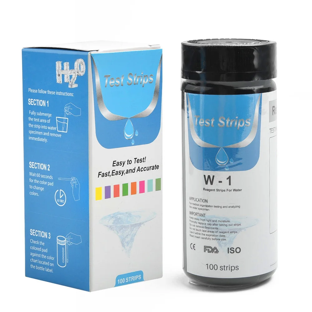 0-425 PPM แถบทดสอบที่เชื่อถือได้ทดสอบ0-425mg/L (50การทดสอบน้ำความแข็งที่ดีที่สุด