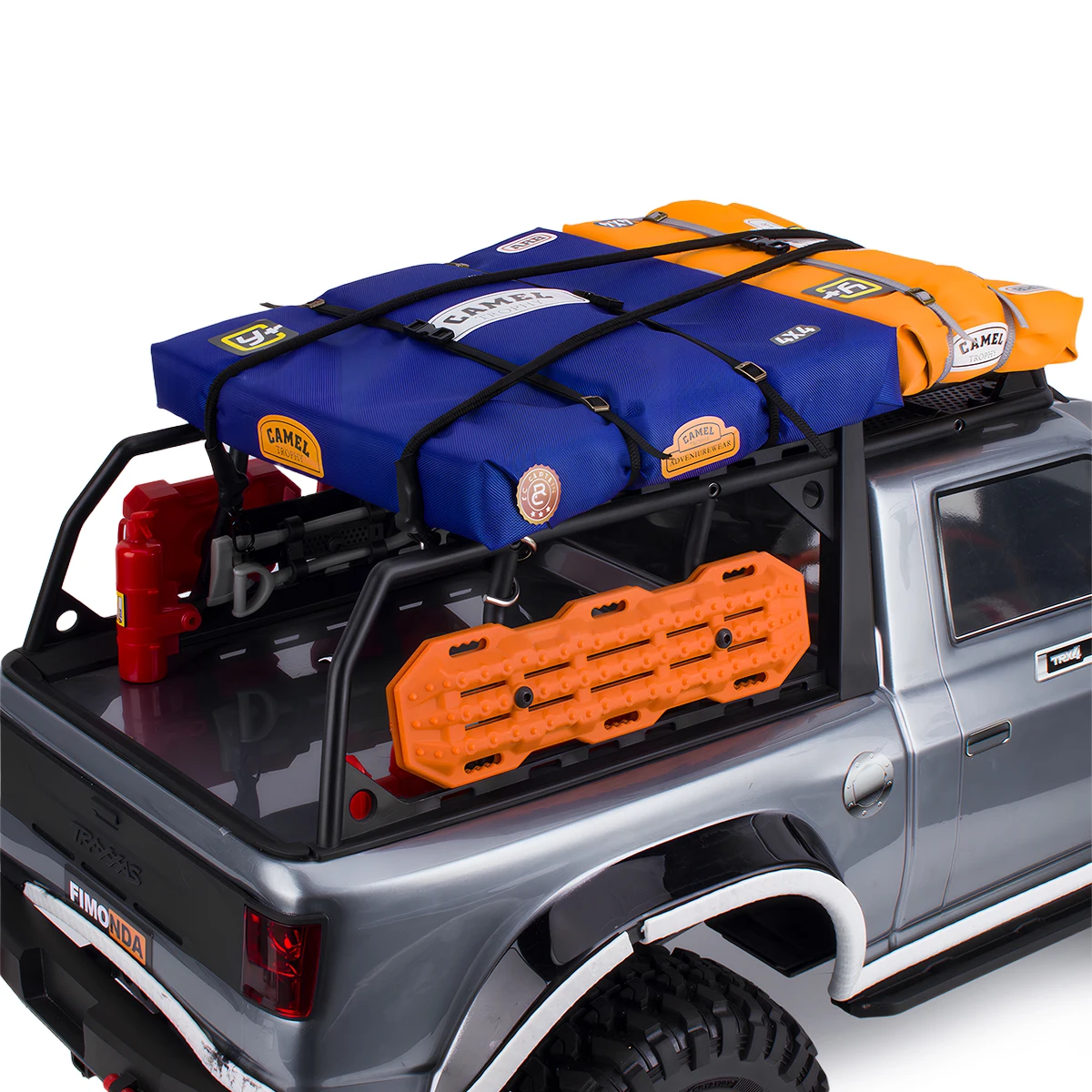 Sac de tente de toit simulé, accessoires décoratifs pour voiture sur chenilles 1/10 RC Axial SCX10 TRX4 Defender TRX6 Yikong RC4WD, mise à niveau à monter soi-même