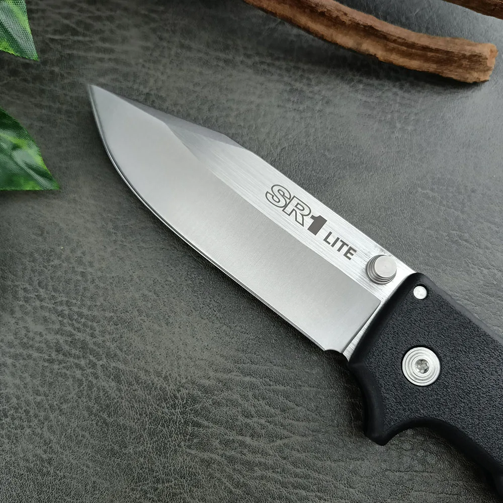 SR1 LITE EDC صلابة عالية الصلب في الهواء الطلق بقاء فائدة سكين جيب متعددة الأغراض الصيد سكين للفرد مقبض ألياف النايلون