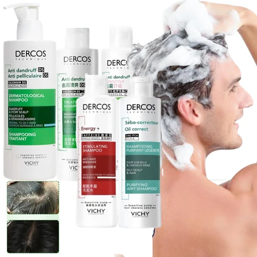 Imagen 2 del producto Dercos champú de limpieza profunda para el cuero cabelludo Control de aceite champú esponjoso anticaspa hidratante mejora el cuidado del medio ambiente del cuero cabelludo