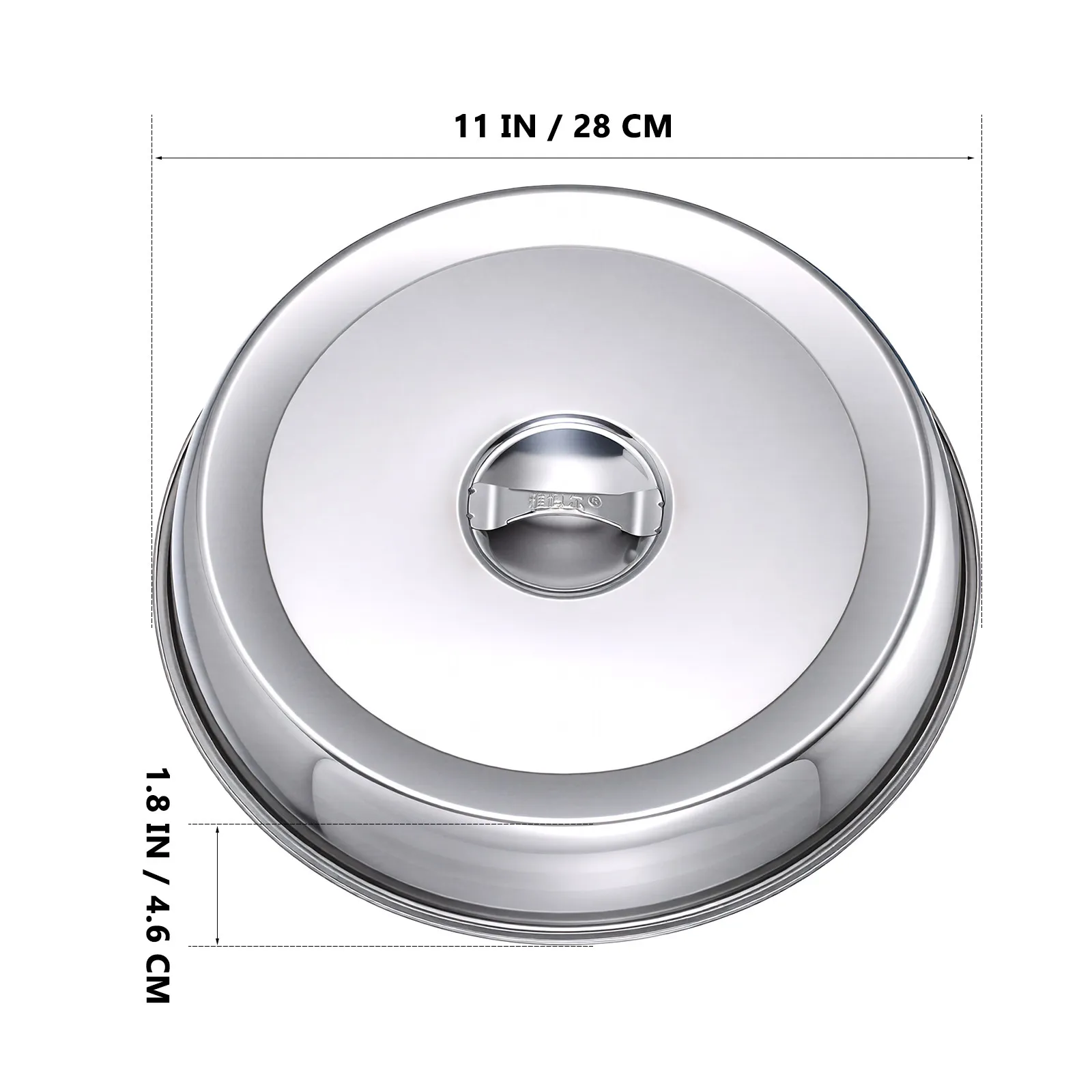 Stainless Steel Steak Cover Food Dome Lid – 2pcs, Heat Resistant, Anti-Splash for Indoor & Outdoor Grilling
