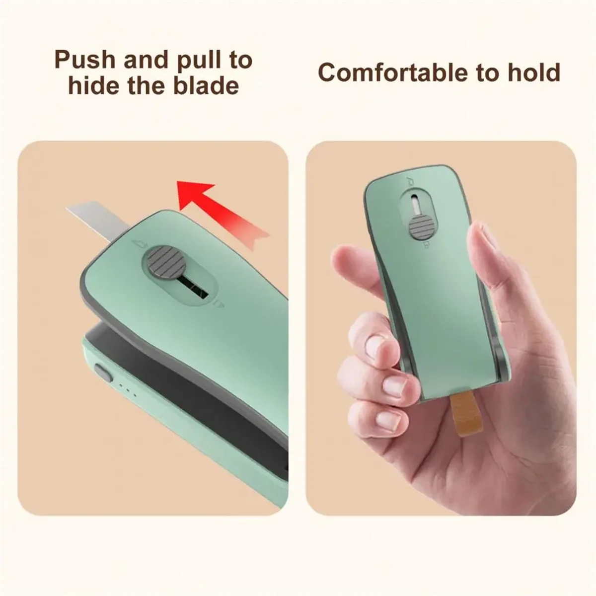 Magnetic Back Bag Sealer Quick Seal Portable Sealer Usb Rechargeable Mini Bag Sealer Quick Heat Seal for Plastic-T33C