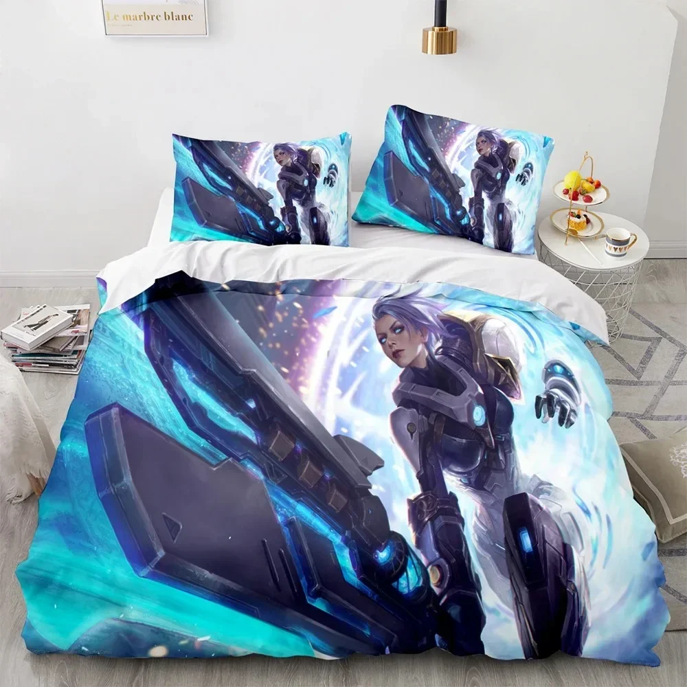 New Print League of Heroes Bedding Set Printed Bed Set With Pillowcase Bed Duvet Cover Soft Single Double Queen Super King Size