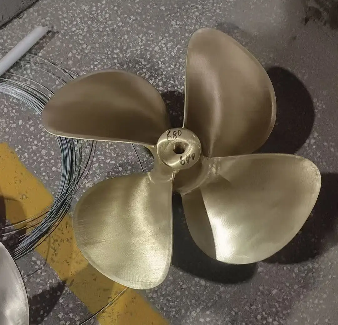 Customizable 3-7 Blades Marine Propeller Bronze And Stainless Steel Available Bronze Propeller Ship Propeller