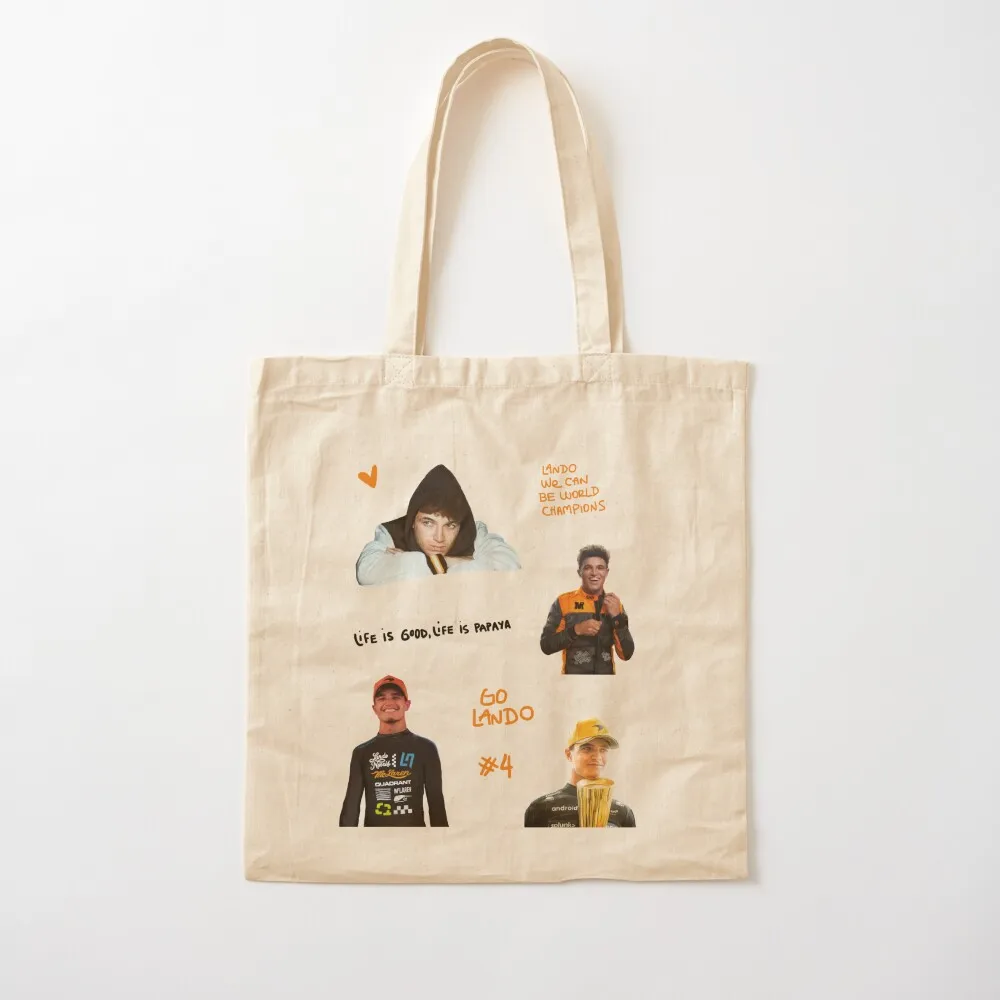 

Lando Norris Illustrated Stickers Tote Bag