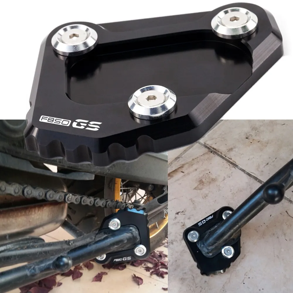 لسيارات BMW F850GS Adventure -2022 2023 2024 2025 دراجة نارية مسنده موسع القدم الجانب حامل تمديد وسادة دعم لوحة F 850 GS