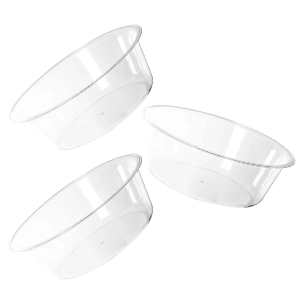 3 Pcs 투명한 발 세면대 접시 접시 세척 용 욕조 아기 병 담그는 발 세면대 욕조