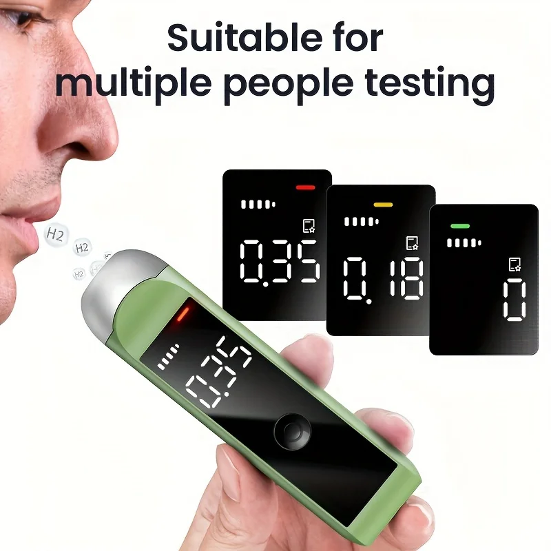 Professional-Grade Accuracy Alcohol Tester, Breathalyzer Portable Suitable for Family, Personal, Driver, Professional Use