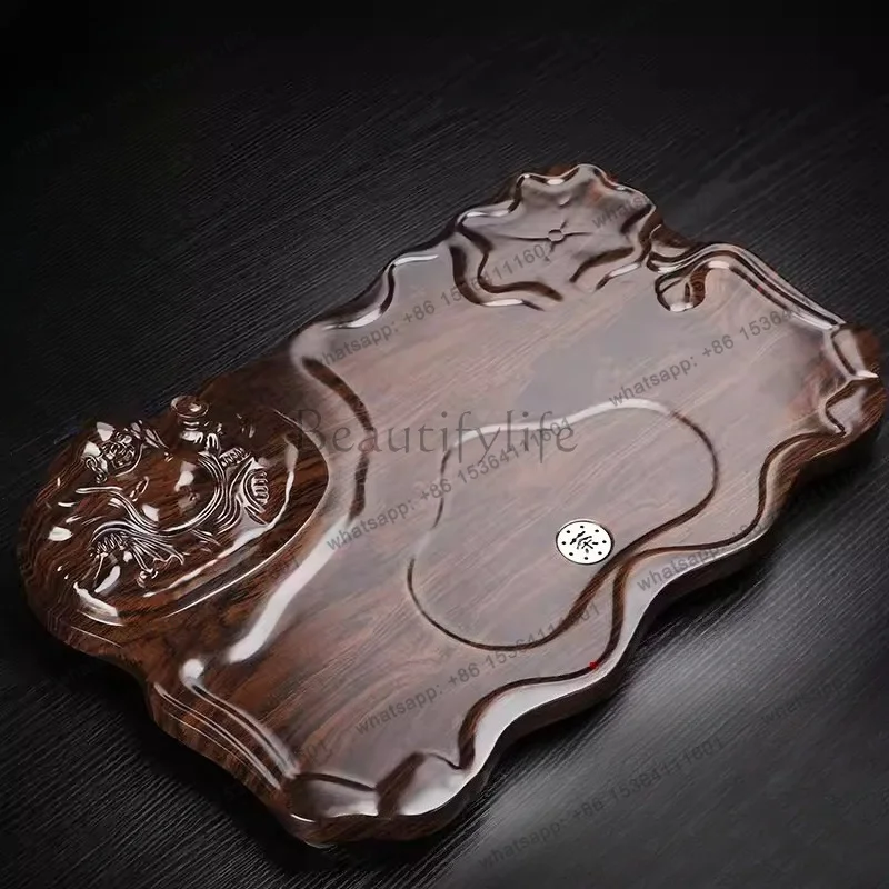 Factory Direct Sales Irregular Serving Tea Tray Wooden Accessories Table Decorative Tableware Tea Tray Hospitality Coasters Band