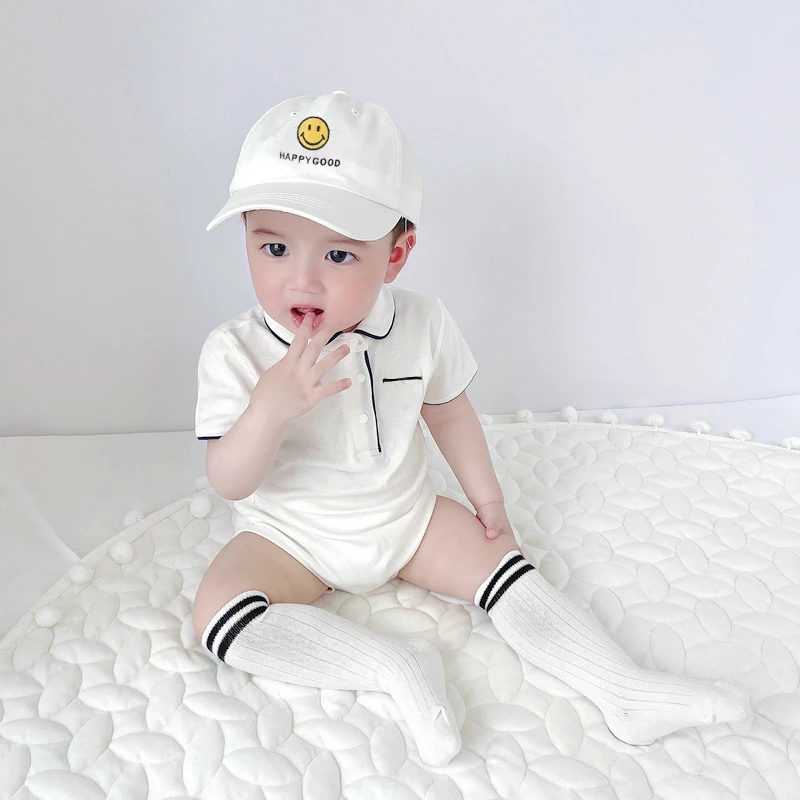 Baby bag summer short-sleeved baby summer clothing outing clothing baby jumpsuit trendy gentleman dress triangle harem