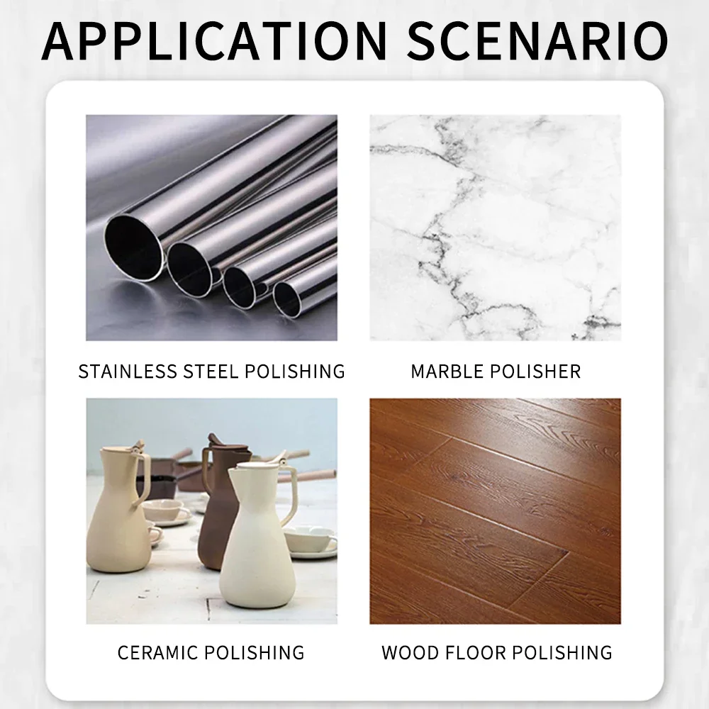 Wool Felt Polishing Pad Set - 75mm to 180mm Sizes, for M10 & M14 Wheels, Ideal for Glass and Stainless Steel Scratch Repair