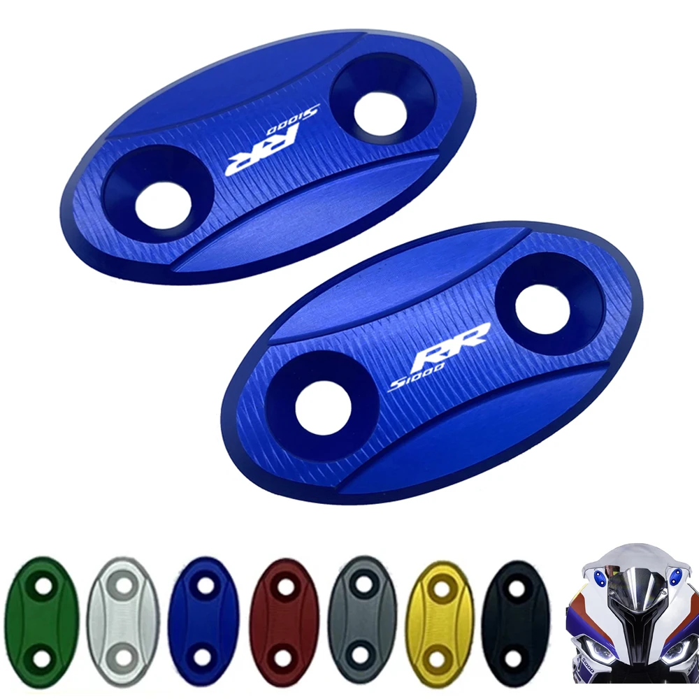 

For BMW S 1000 RR S1000RR 2009-2018 2017 2016 2015 2014 Motorcycle Mirror Hole Cover Windscreen Driven Mirror Eliminators Cap