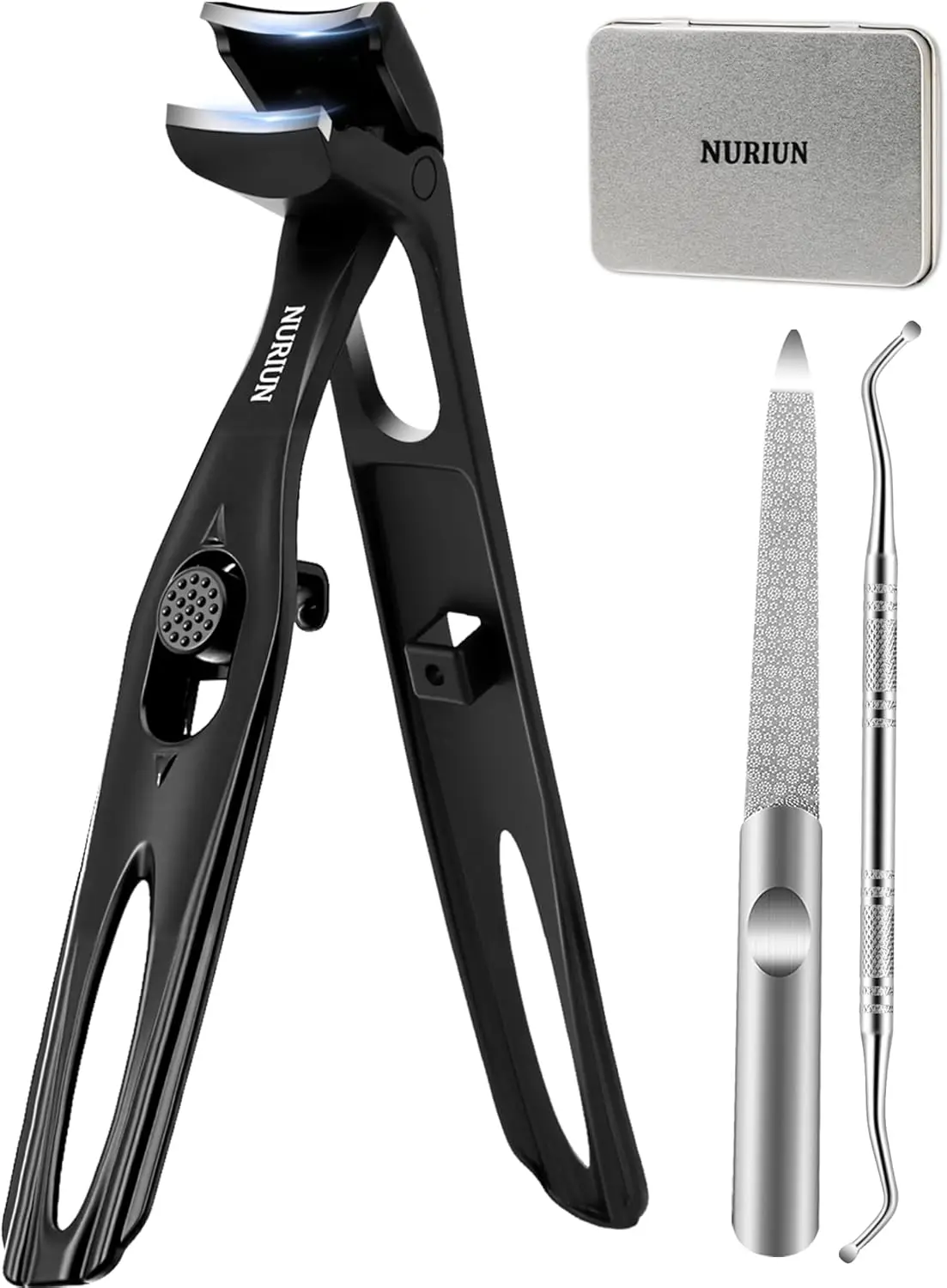 

Long Handled Toenail Clippers for Seniors, Angled Head for Thick Nails, Heavy Duty Professional Tool