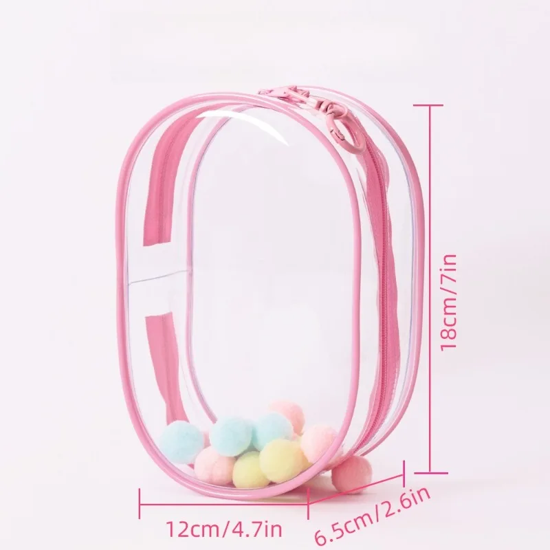 18cm vinyl doll protective cover pvc high transparent cartoon surrounding cotton doll multicolor walking baby bag can be hung.