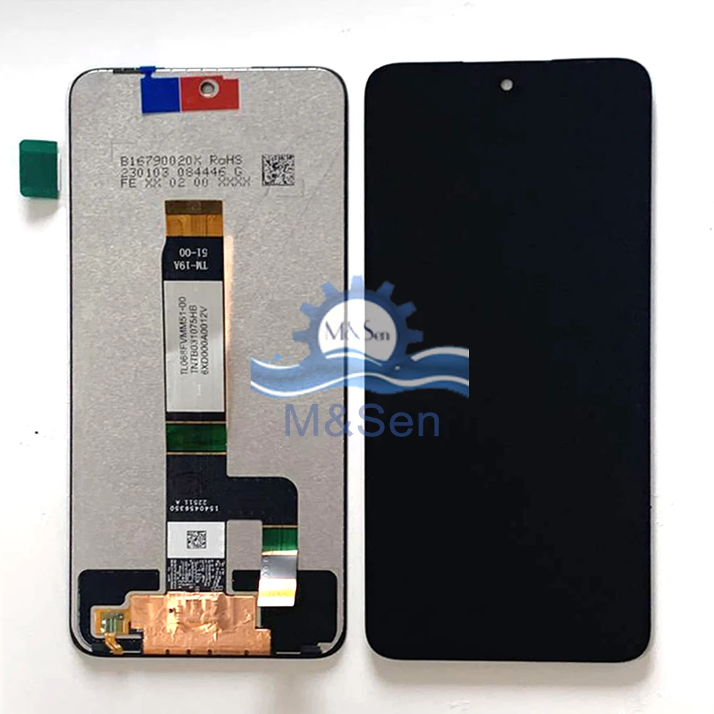 Pantalla LCD Original de 6,79 pulgadas para móvil, digitalizador táctil para Xiaomi Poco M6 Pro 5G, 23076PC4BI, Redmi 12, Note 12R, Marco