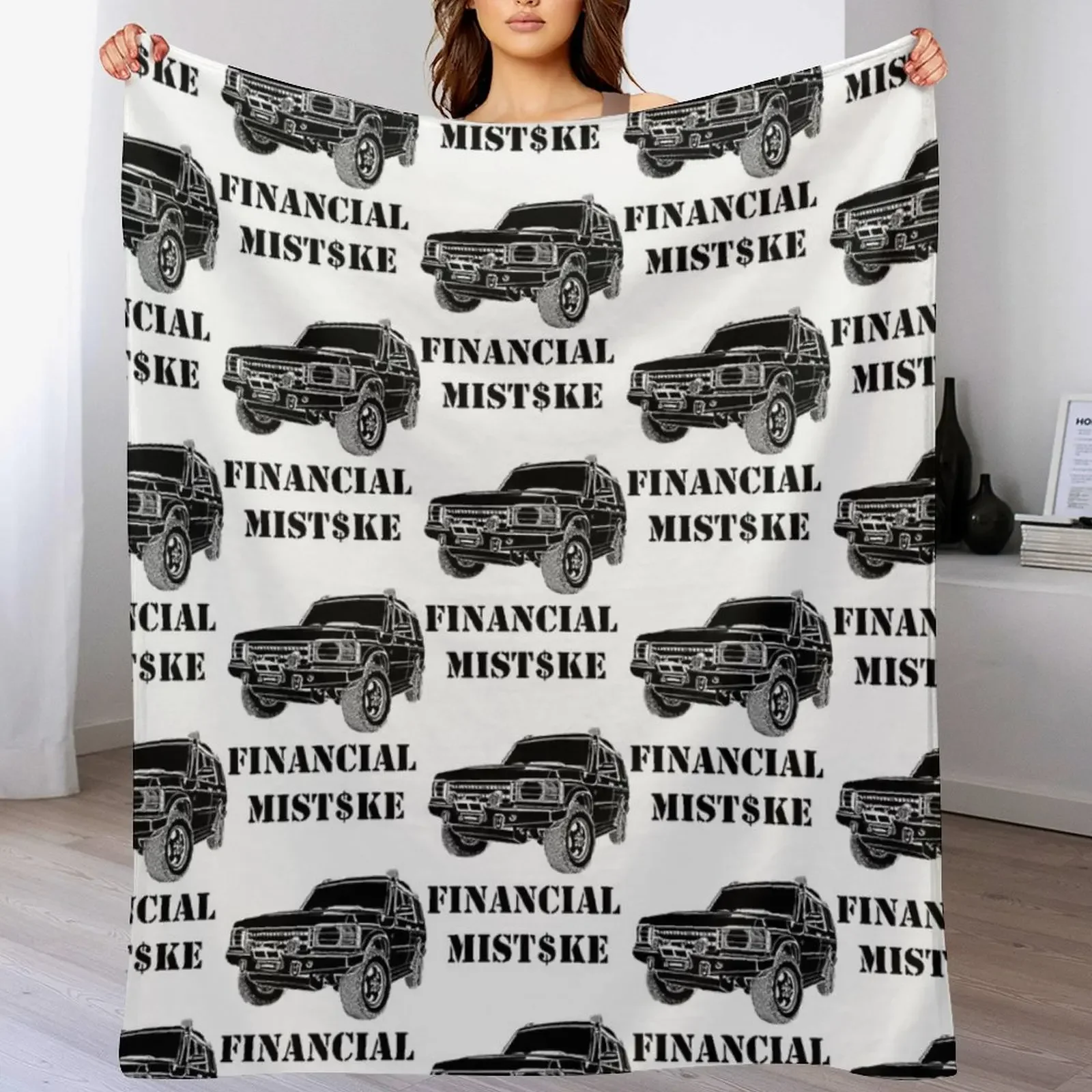 

4x4 financial mistake Throw Blanket Cute warm for winter Blankets