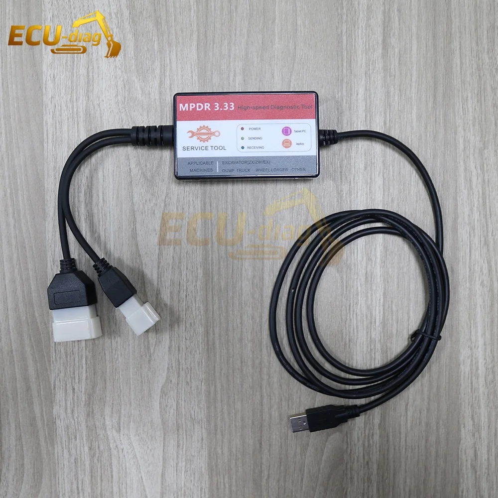 For Hitachi MPDR 3.33 Heavy Duty Diagnostic Scaner Tool Tester for Hitachi ZX-1 ZX-3 ZX-3G ZX-5 ZX-6 ZX-7 ZW EX Excavator