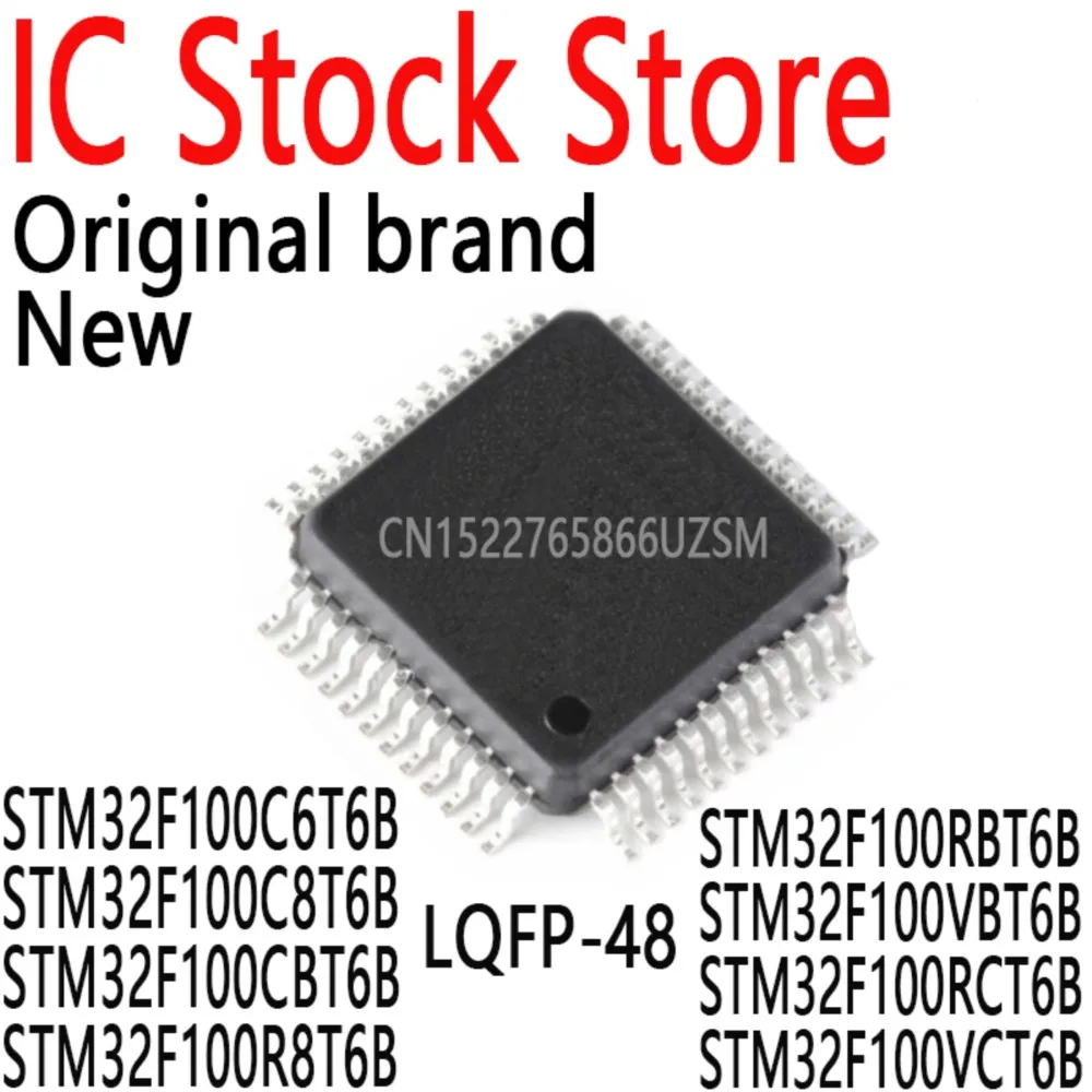 1PCS STM32F100C6T6B STM32F100C8T6B STM32F100CBT6B STM32F100R8T6B STM32F100RBT6B STM32F100VBT6B STM32F100RCT6B STM32F100VCT6B MUC