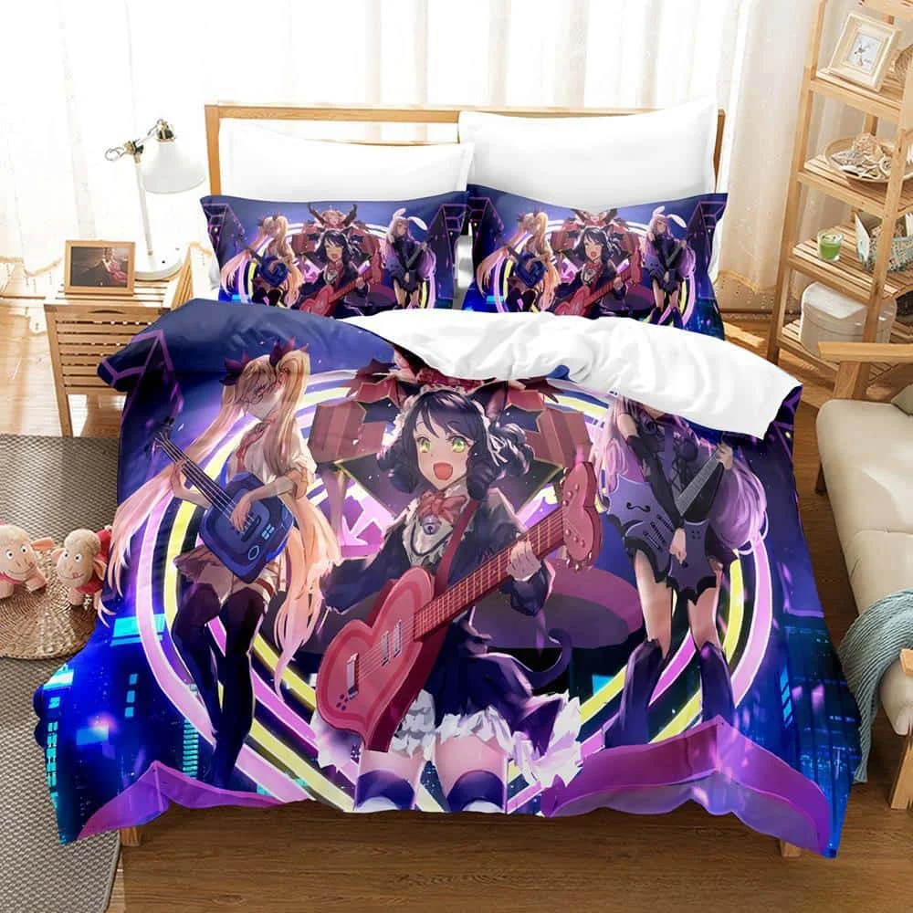 Fashion 3d Print Game Show By Rock! Bedding Set Cartoon Anime three-piece set Adult Kid Bedroom Duvet cover Sets Home Textiles