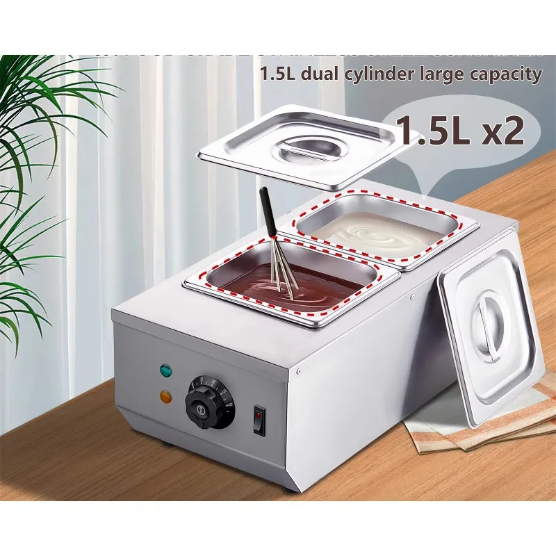 Commercial Quality Stainless Steel Electric Heating Chocolate Melting Pot Chocolate Making Machine