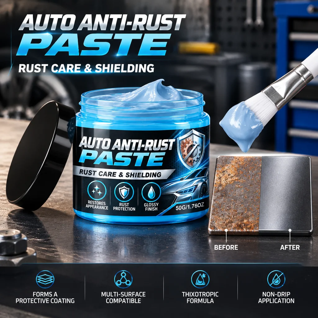 Car Anti-Rust Paste Dissolves Oil Stains Dirt Reduces Metal Parts Corrosion Bolt Refurbish Automobile Chassis Maintenance Paste