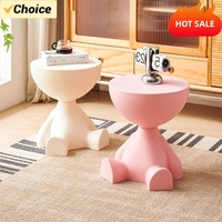 Creative Light Luxury Cartoon Sofa Edge Table Creative Flat Head Coffee Table Small Household Coffee Table Furniture Side Table