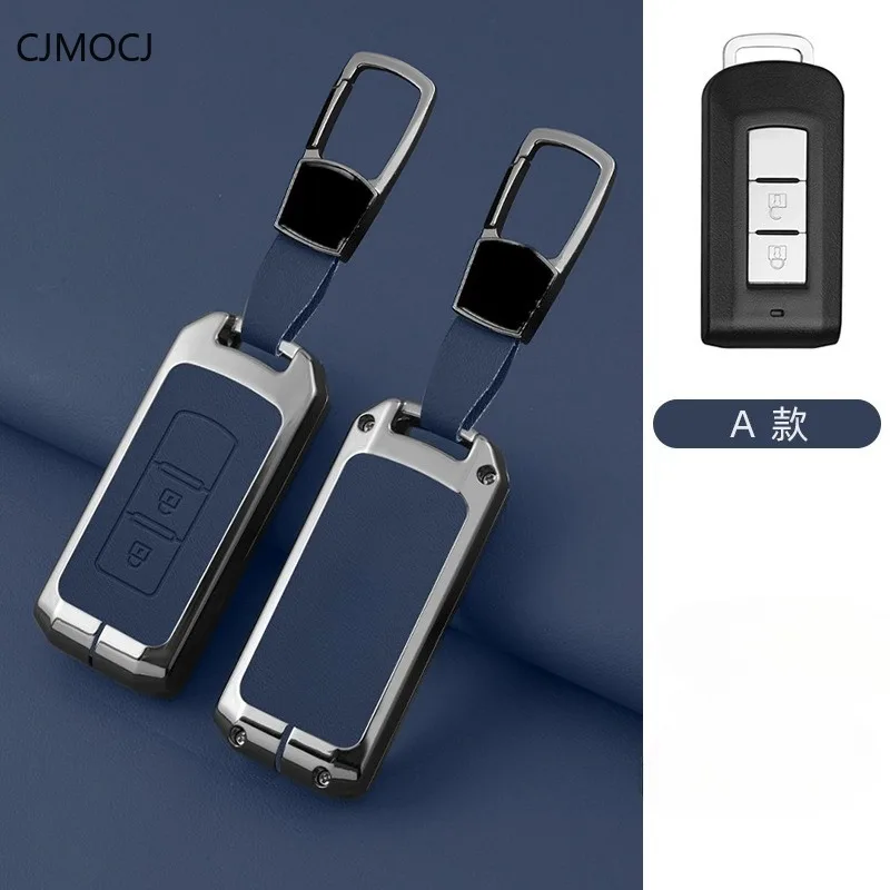 Premium Zinc Alloy Key Cover Case for Mitsubishi Outlander/Eclipse Cross/ASX/Lancer - Protective Key Fob Shell Keybag Keychain