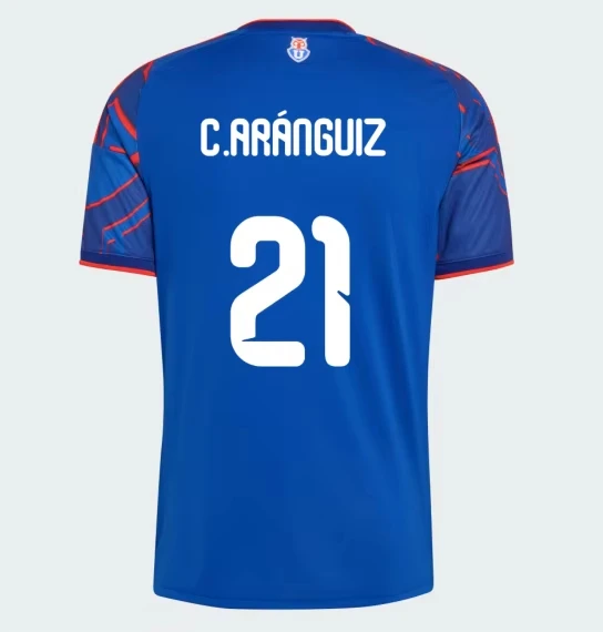 2026-2027 Modisches Produkt Universidad De Chile Fußballtrikot Y2k-Stil Fußballshirt Sportliches Schnelltrocknendes T-Shirt Eltern-Kind – Detail 5