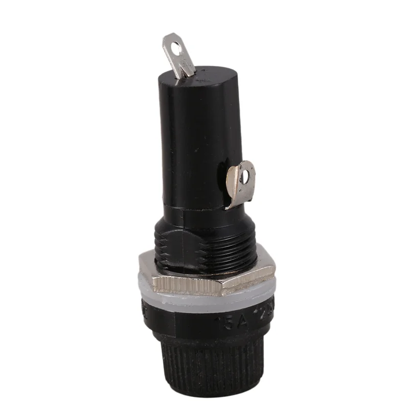 

2025 Hot Style 20 Pcs AC 125V 15A 6 X 30Mm Panel Mount Fuse Holder