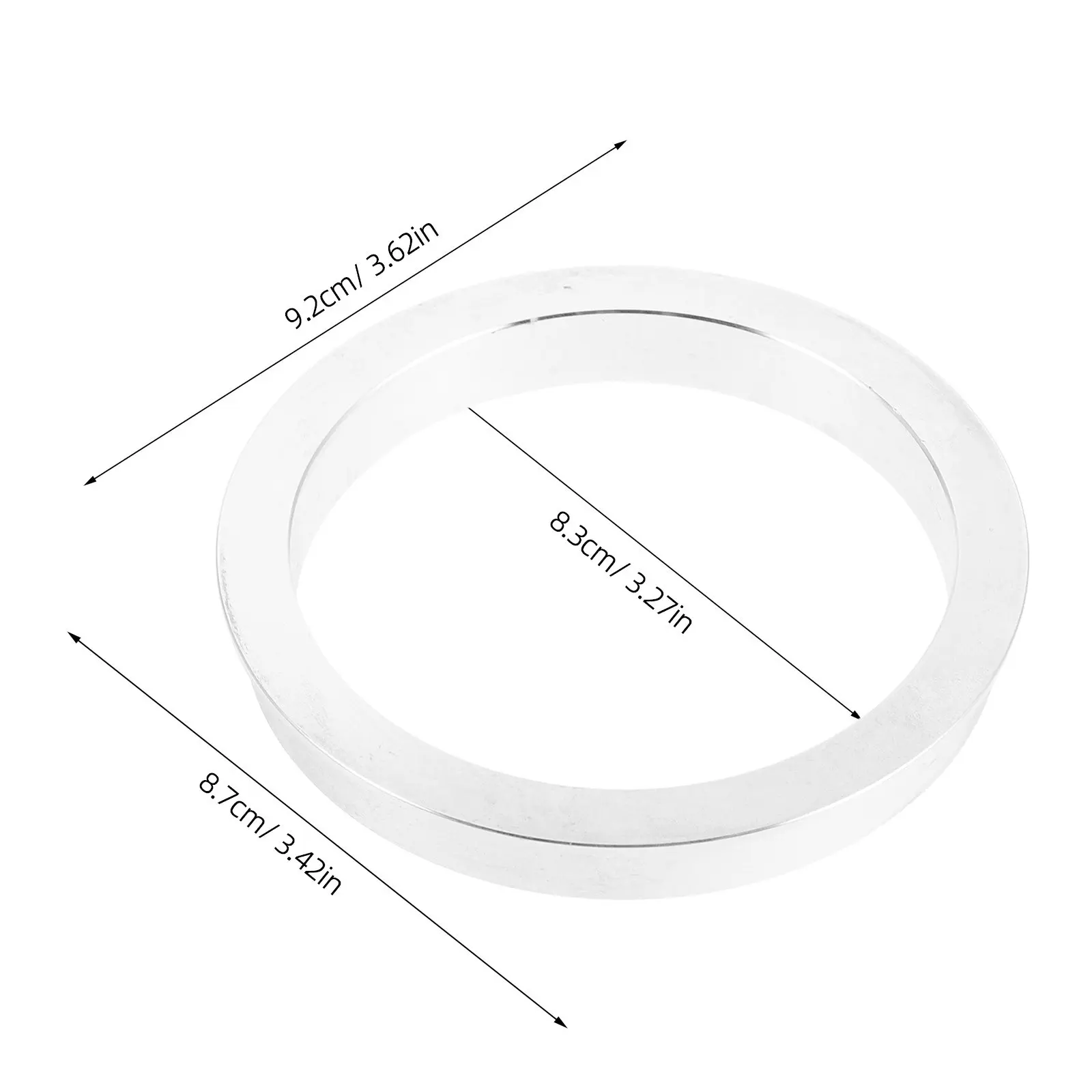 Milk Tea Sealing Machine Ring 80Mm Aluminum Cup Sealer Adapter Manual Paper Plastic Drink Cup Sealer Replacement Conversion Ring view 3