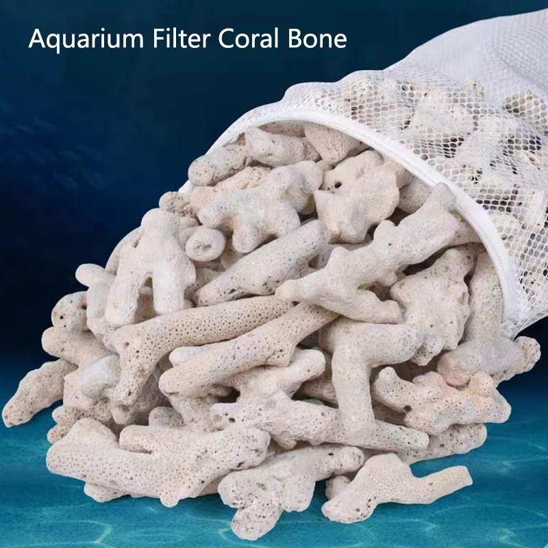 Bola de filtro bioquímico de hueso de Coral Natural, materiales de agua limpia para pecera, bacterias nitrificantes, alta calidad