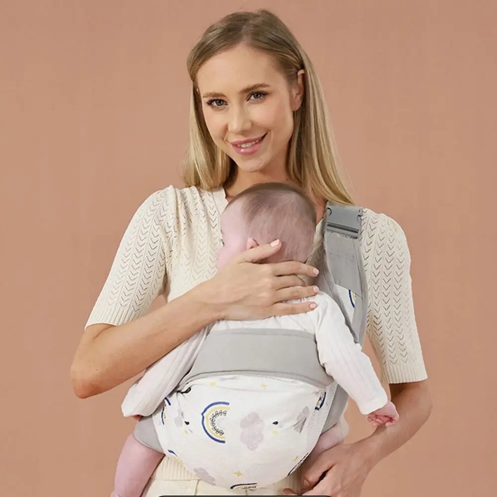 

Breathable Baby Wrap Carrier Newborn Front Holding Infant Kangaroo Bag Infant Backpacks Mesh Horizontal Holding Type