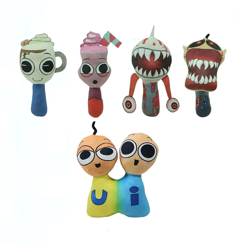 

Ice Cream Beats Orange Family Plush Set Music Rhythm Game Stuffed Doll 30cm Ultra Soft Huggable Cotton Plushies with Music Note