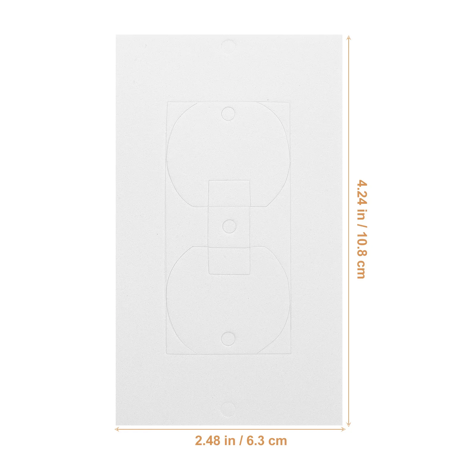 50 pcs Junction Box Cover Electrical Outdoor Waterproof Halloween Christmas New Year Insulation Pads Wall Socket Cover Safe