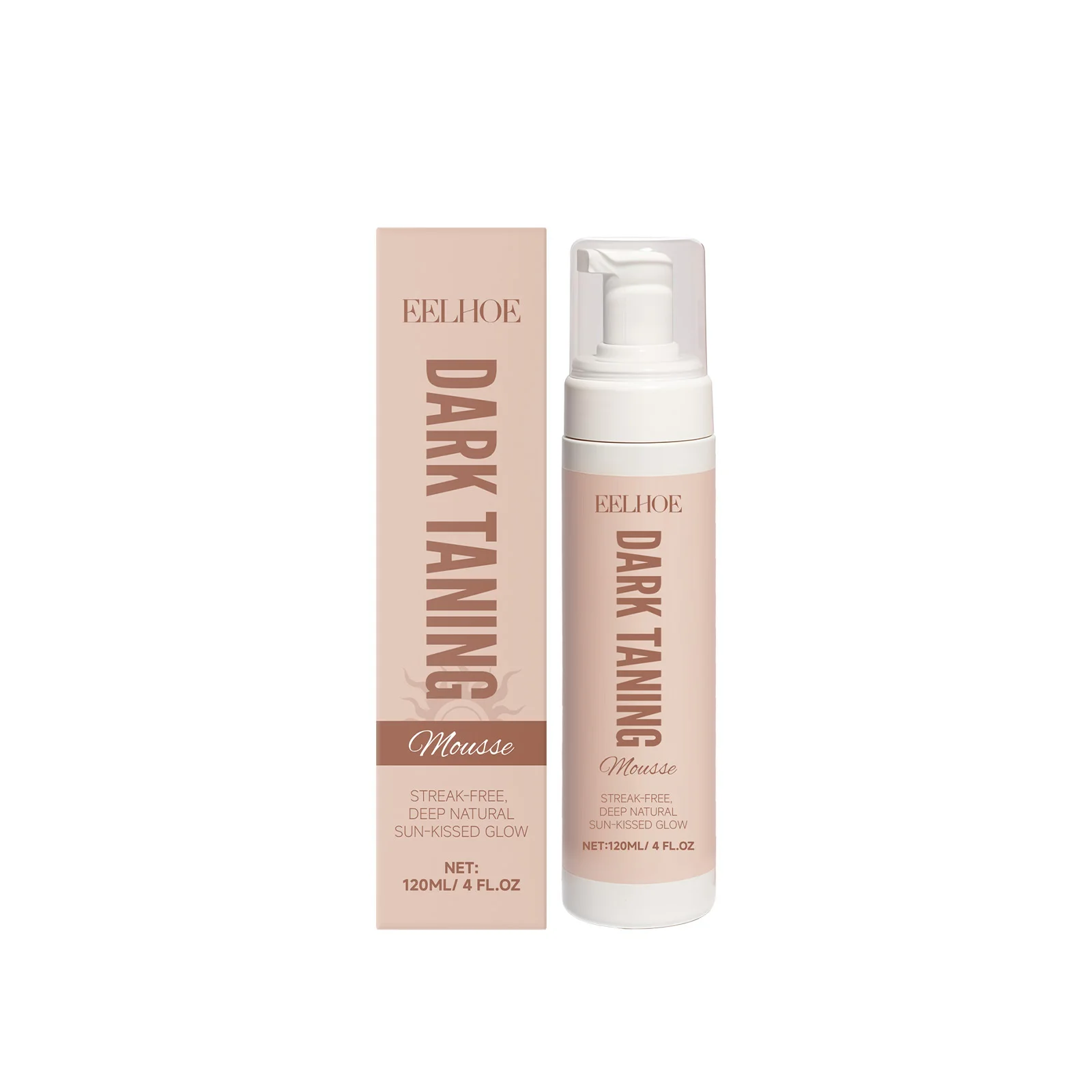 EELHOE Moisturizing Self Tanner Mousse Refreshing Nourish Light Smooth Soft Luster Even Tone Bronze Summer Outdoor Sunless Foam