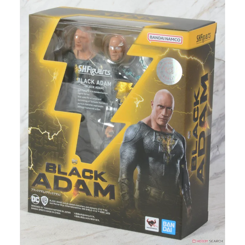 

In stock, ships within 24 hours, Bandai SHF Black Adam Shazam Dwayne Johnson posable figure