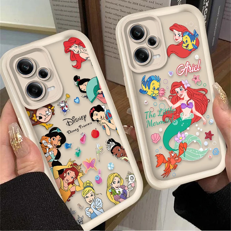 Disney Princess Phone Case for Xiaomi Redmi Note 13 12 11 Pro Plus 4G 5G 12S 11S 10S 10 9 9S 8 12C 13C A3 Soft Silicone Cover