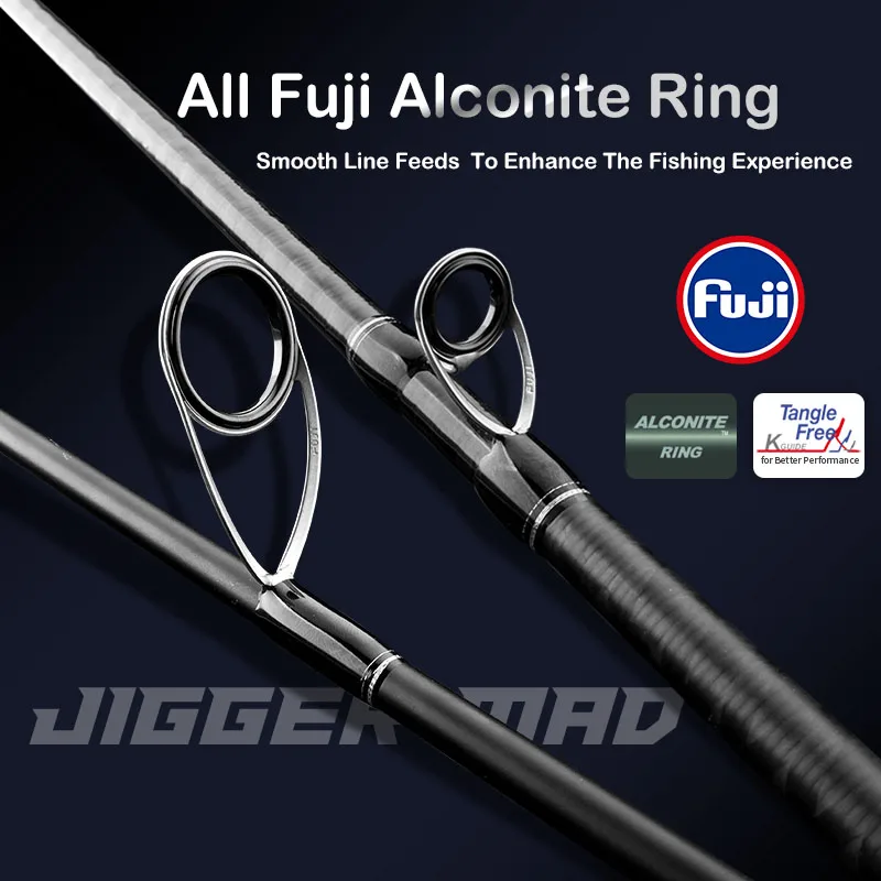 Imagem -05 - Purelure-slow Jigging Rod para Pesca do Barco Spinning Baitcasting Rod Ponta Sólida Spinning de Água Salgada Baitcasting 1.90m 6.35ft