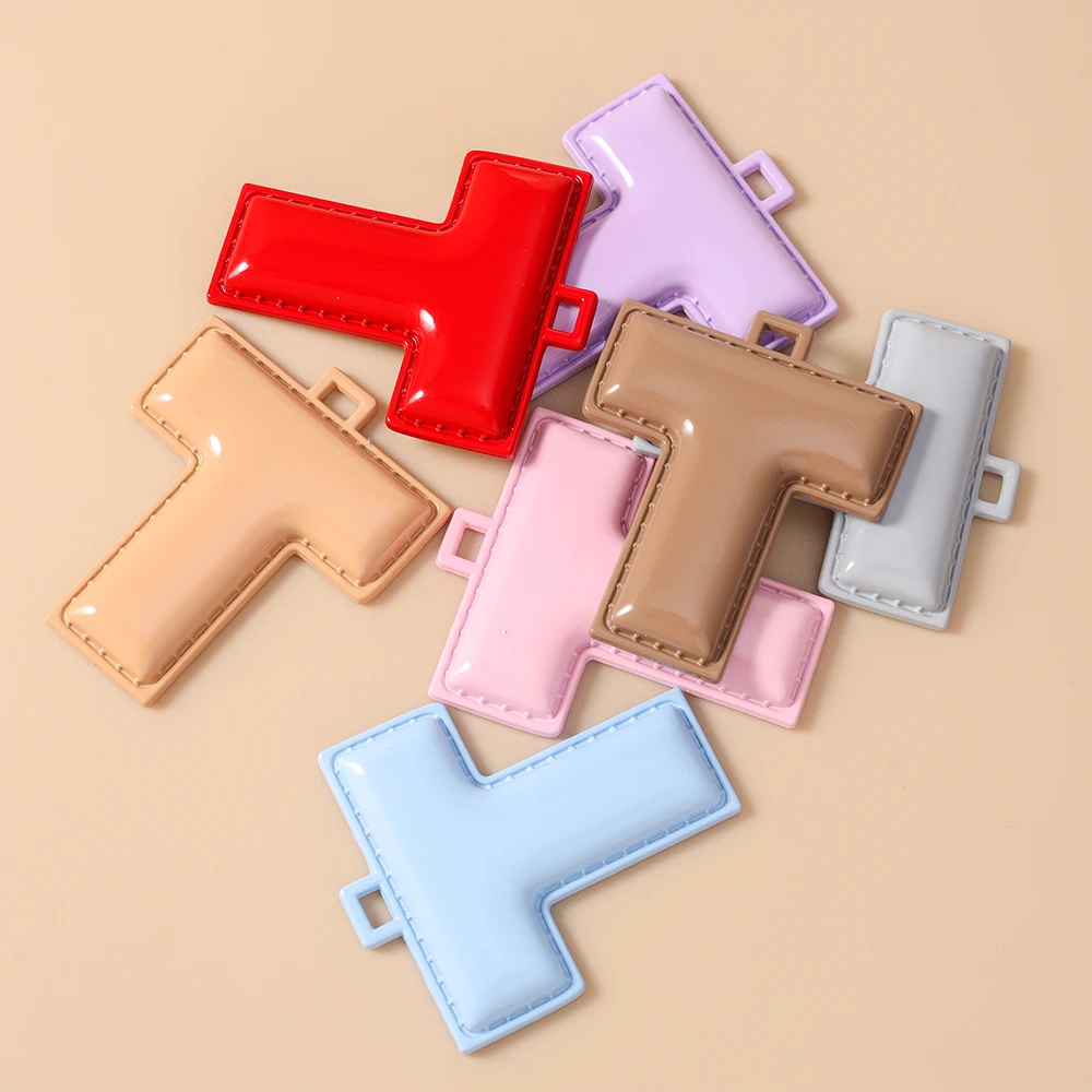 Tusember 5 Stück 40mm Niedliche Metall-Emaille A-Z Alphabet Buchstaben Charms Anhänger für Schmuckherstellung Ohrringe Halsketten DIY Bastelarbeiten – Detail 25