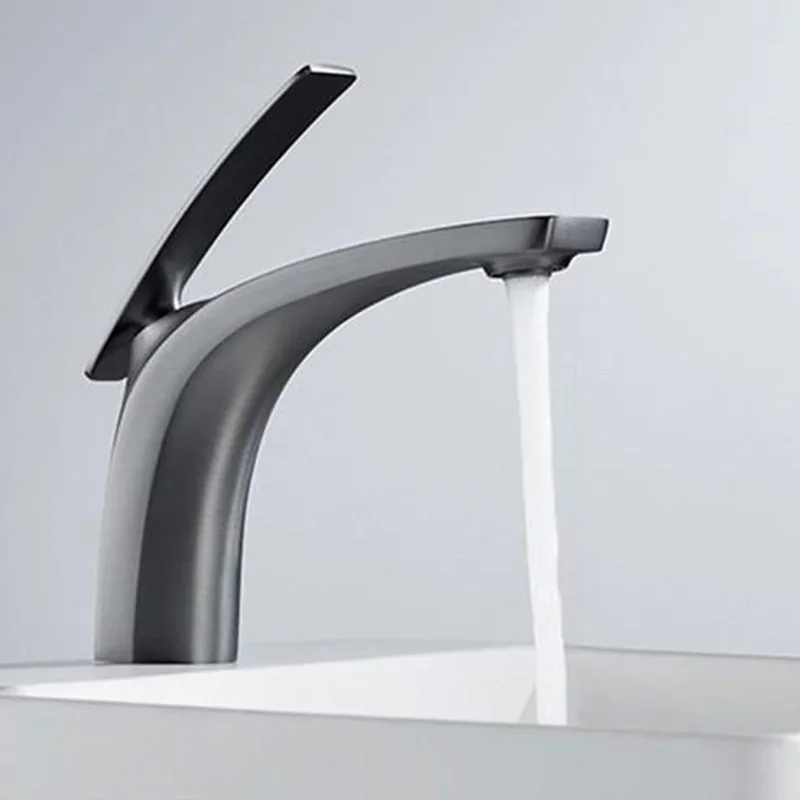 

Basin Faucets Gun Gray/Gold/Black Bathroom Wash Basin Sink Taps Cold & Hot Mixing Washbasin Faucets Accessories for Bath