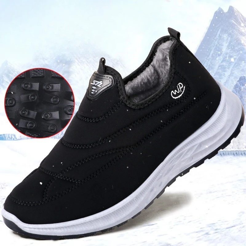 

Зимние женские зимние ботинки, новые повседневные ботильоны без шнуровки, женские теплые удобные кроссовки, модная уличная нескользящая обувь для женщин