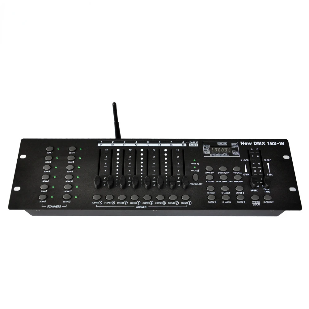 No Night Light New 192 Stage Light Control Console with Wireless 2.4gdmx512 Controller